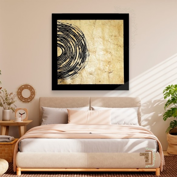 Eclipse Dorado II | Cuadro Abstracto | Cuadros Fine Art