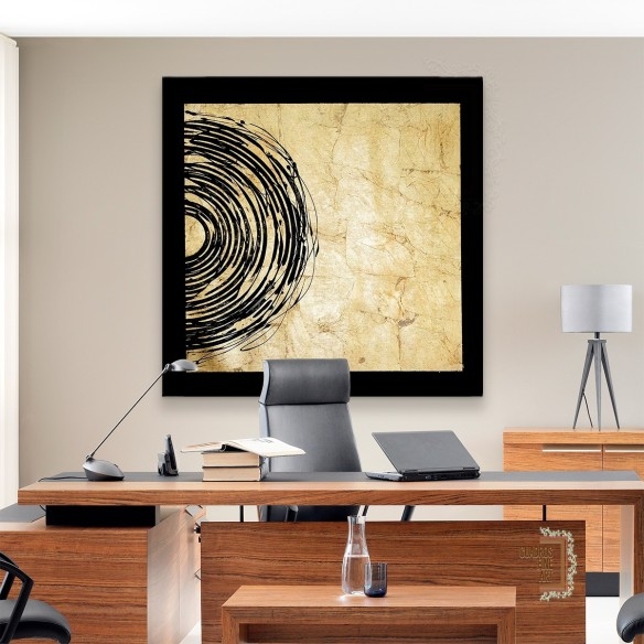 Eclipse Dorado II | Cuadro Abstracto | Cuadros Fine Art