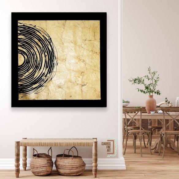 Eclipse Dorado II | Cuadro Abstracto | Cuadros Fine Art