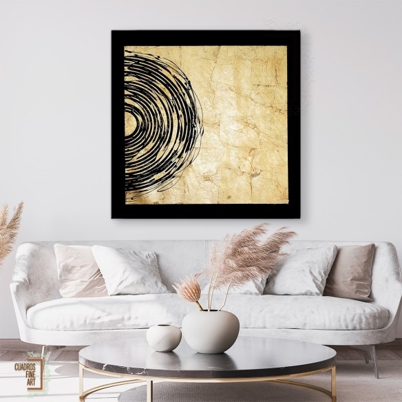 Eclipse Dorado II | Cuadro Abstracto | Cuadros Fine Art