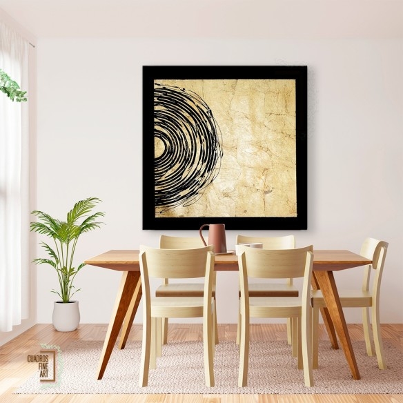 Eclipse Dorado II | Cuadro Abstracto | Cuadros Fine Art