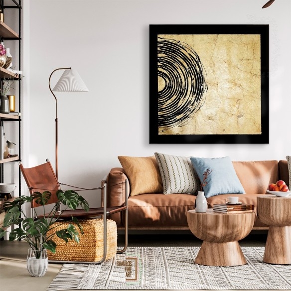 Eclipse Dorado II | Cuadro Abstracto | Cuadros Fine Art