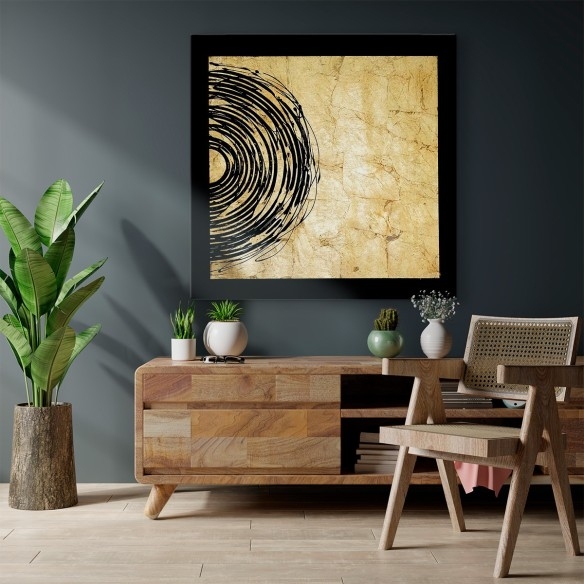 Eclipse Dorado II | Cuadro Abstracto | Cuadros Fine Art