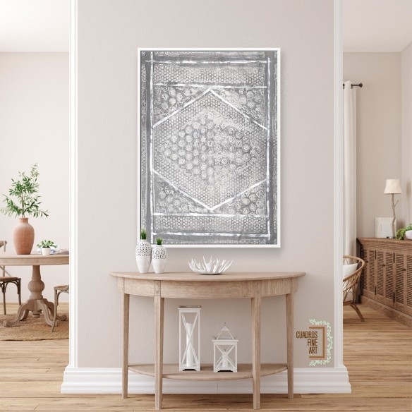 Azteca Neutro I | Cuadro Abstracto | Cuadros Fine Art