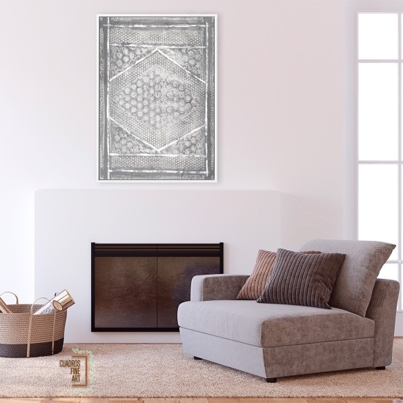 Azteca Neutro I | Cuadro Abstracto | Cuadros Fine Art