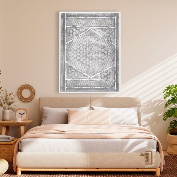 Azteca Neutro I | Cuadro Abstracto | Cuadros Fine Art