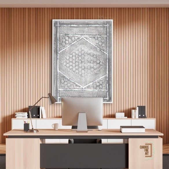 Azteca Neutro I | Cuadro Abstracto | Cuadros Fine Art