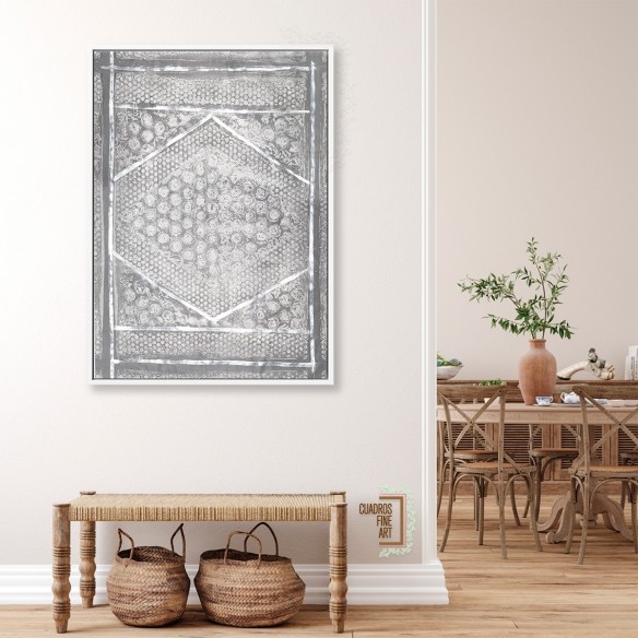 Azteca Neutro I | Cuadro Abstracto | Cuadros Fine Art