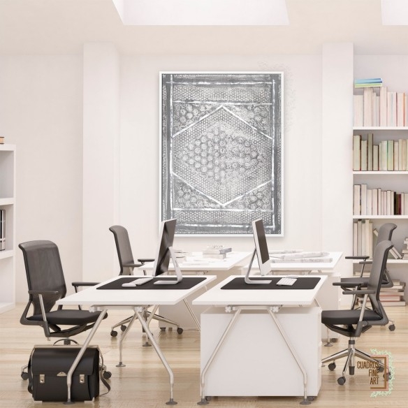 Azteca Neutro I | Cuadro Abstracto | Cuadros Fine Art