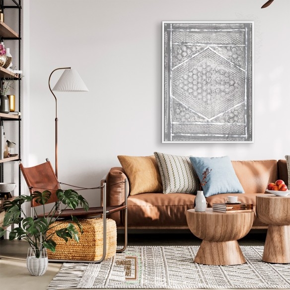 Azteca Neutro I | Cuadro Abstracto | Cuadros Fine Art