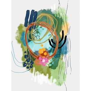 Lirios en el lago | Cuadro Abstracto | Cuadros Fine Art