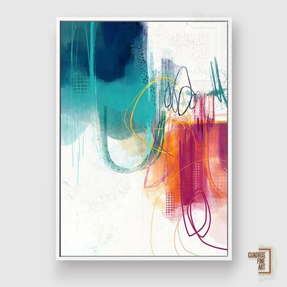 Turquesa No. 1 | Cuadro Abstracto | Cuadros Fine Art