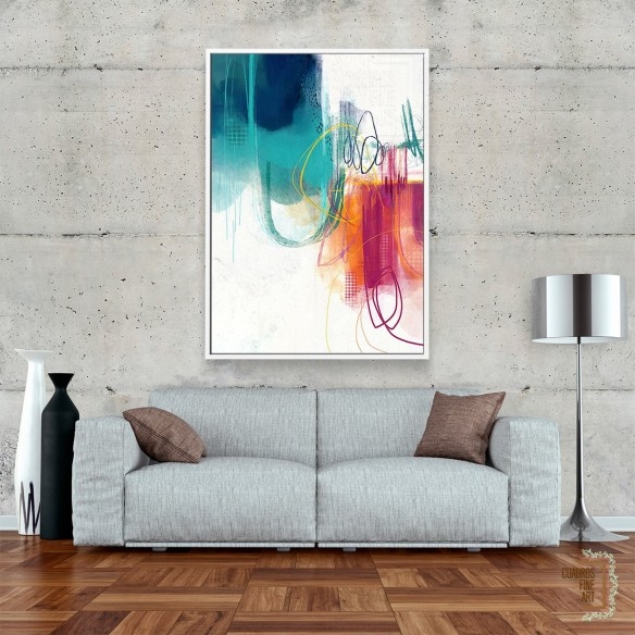 Turquesa No. 1 | Cuadro Abstracto | Cuadros Fine Art