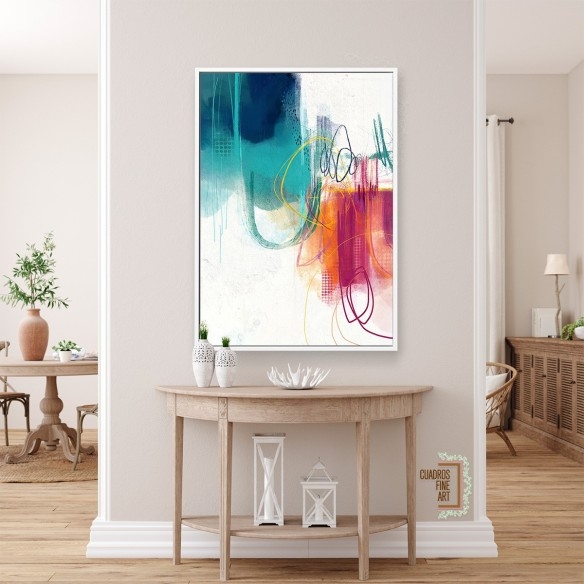 Turquesa No. 1 | Cuadro Abstracto | Cuadros Fine Art