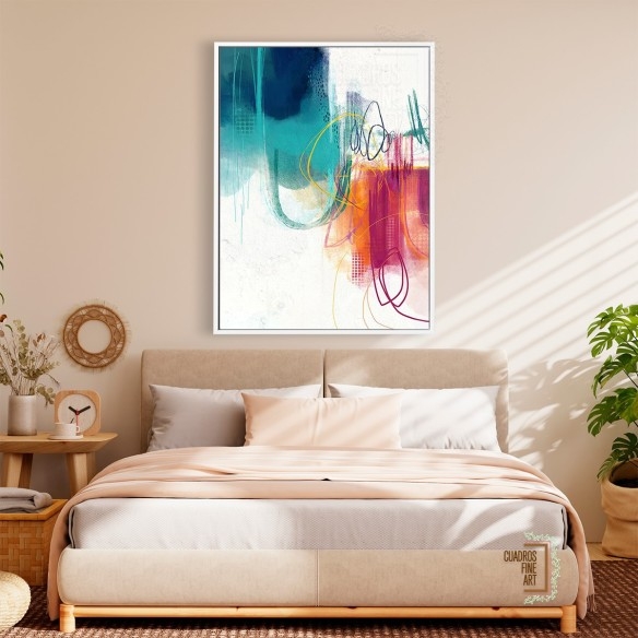 Turquesa No. 1 | Cuadro Abstracto | Cuadros Fine Art