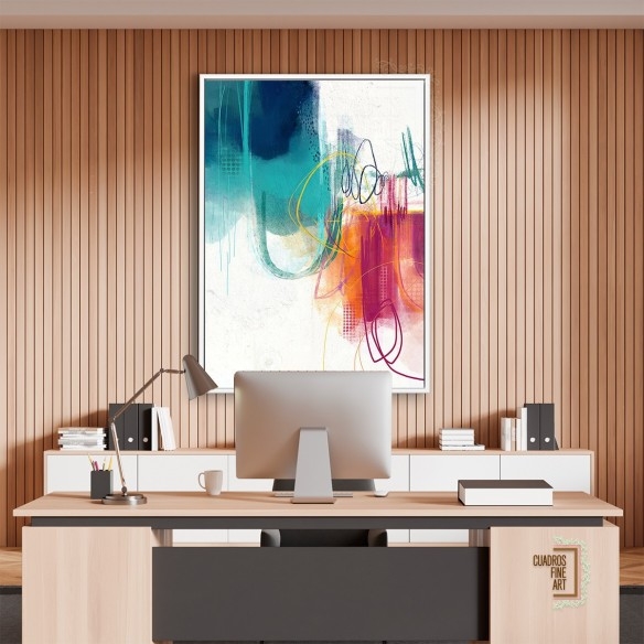 Turquesa No. 1 | Cuadro Abstracto | Cuadros Fine Art