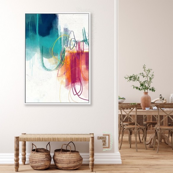 Turquesa No. 1 | Cuadro Abstracto | Cuadros Fine Art