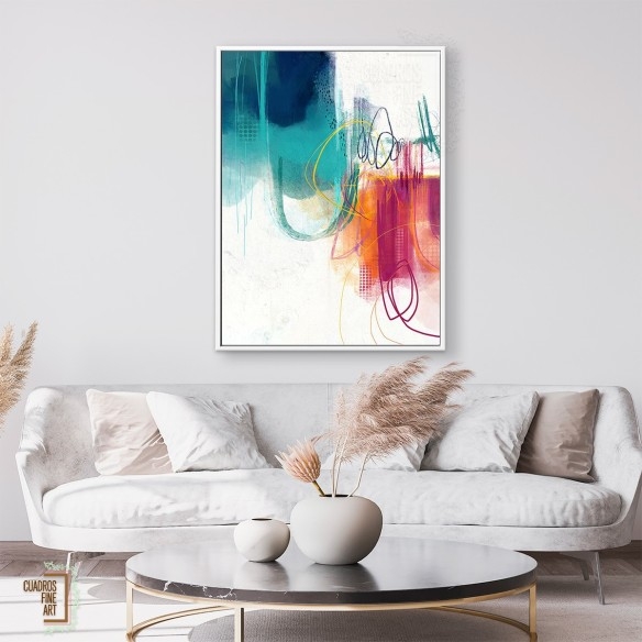 Turquesa No. 1 | Cuadro Abstracto | Cuadros Fine Art