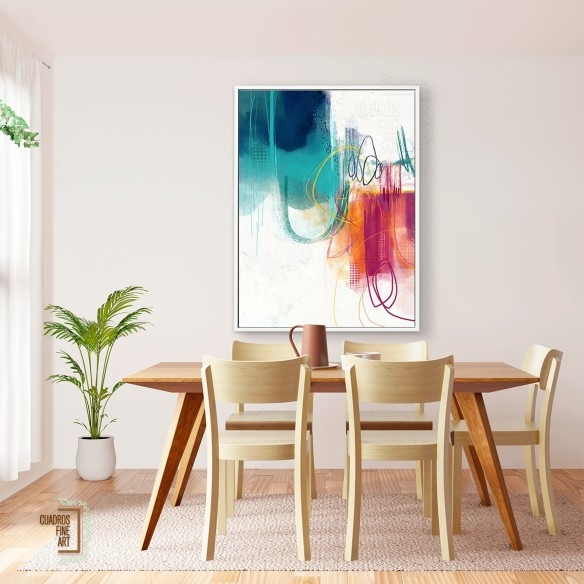 Turquesa No. 1 | Cuadro Abstracto | Cuadros Fine Art