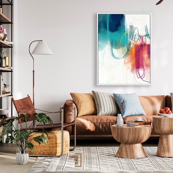 Turquesa No. 1 | Cuadro Abstracto | Cuadros Fine Art