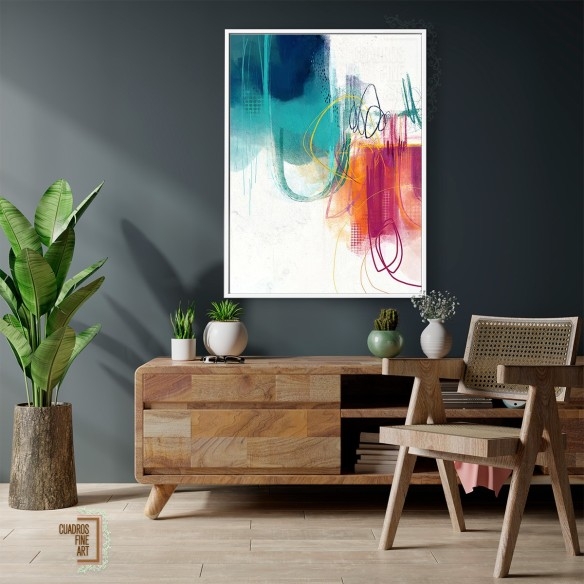 Turquesa No. 1 | Cuadro Abstracto | Cuadros Fine Art