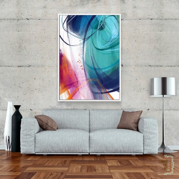 Turquesa No. 2 | Cuadro Abstracto | Cuadros Fine Art