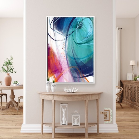 Turquesa No. 2 | Cuadro Abstracto | Cuadros Fine Art