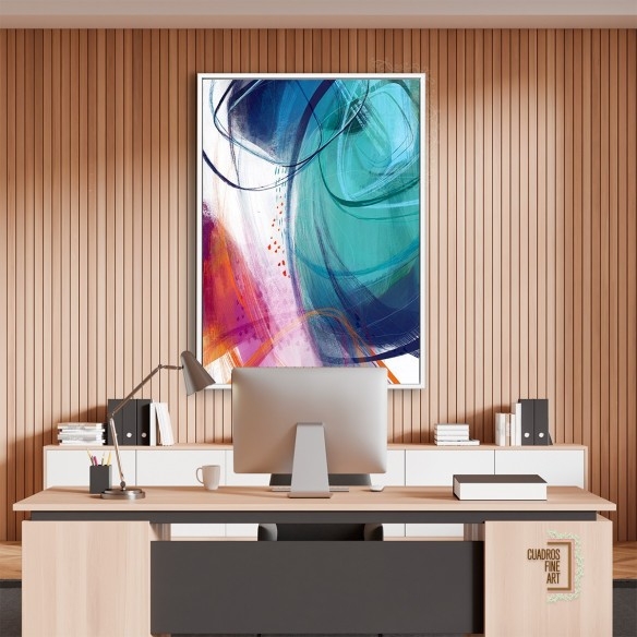 Turquesa No. 2 | Cuadro Abstracto | Cuadros Fine Art