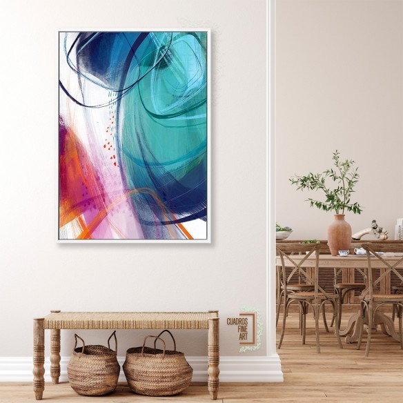 Turquesa No. 2 | Cuadro Abstracto | Cuadros Fine Art