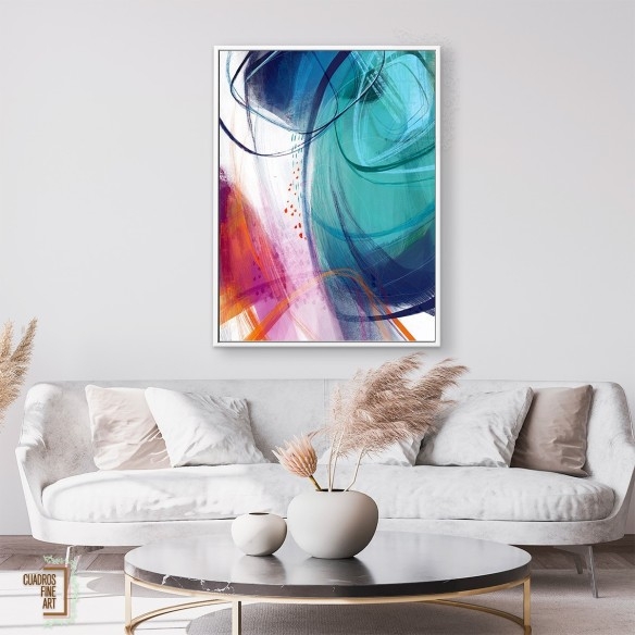 Turquesa No. 2 | Cuadro Abstracto | Cuadros Fine Art