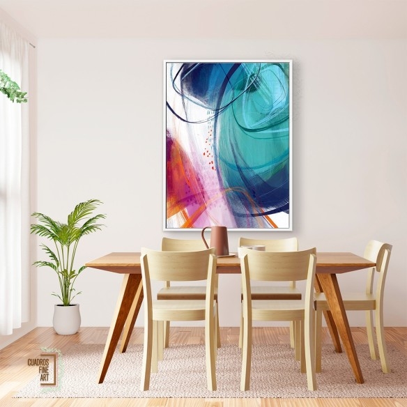 Turquesa No. 2 | Cuadro Abstracto | Cuadros Fine Art