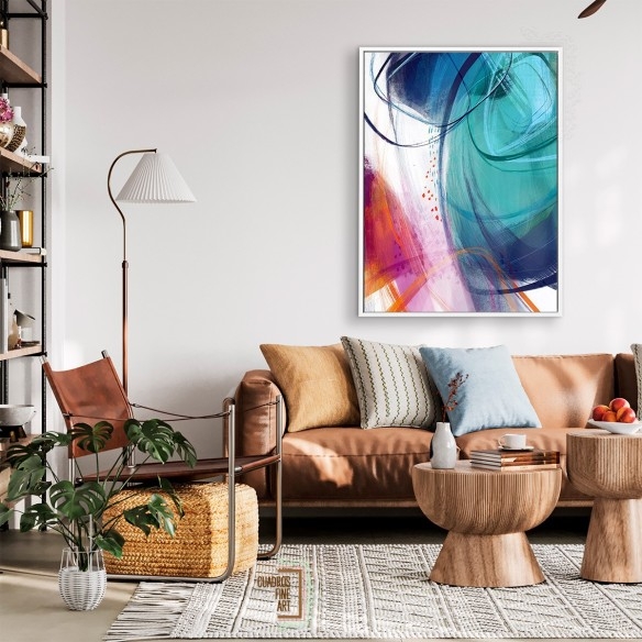 Turquesa No. 2 | Cuadro Abstracto | Cuadros Fine Art