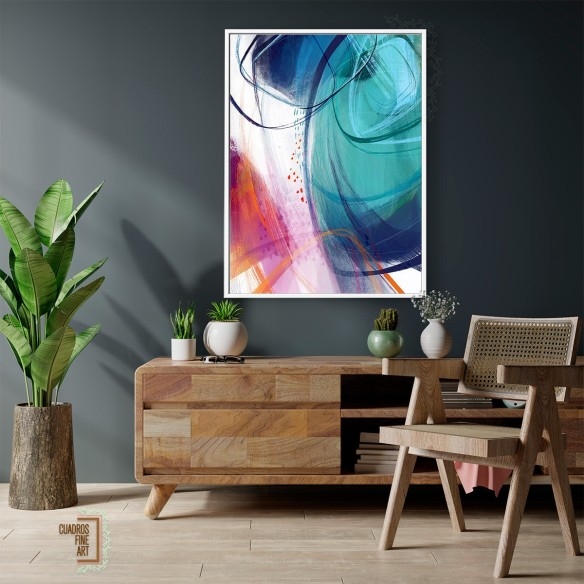Turquesa No. 2 | Cuadro Abstracto | Cuadros Fine Art