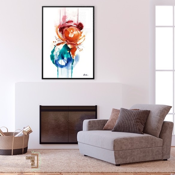 Flor de la tormenta | Cuadro Abstracto | Cuadros Fine Art