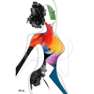 Mujer vívida - Invencible | Cuadro Mujer | Cuadros Fine Art