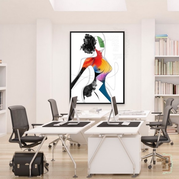 Mujer vívida - Invencible | Cuadro Mujer | Cuadros Fine Art