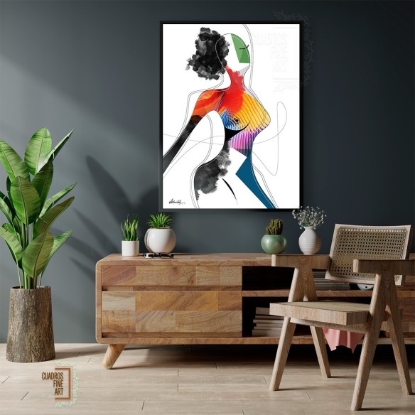 Mujer vívida - Invencible | Cuadro Mujer | Cuadros Fine Art