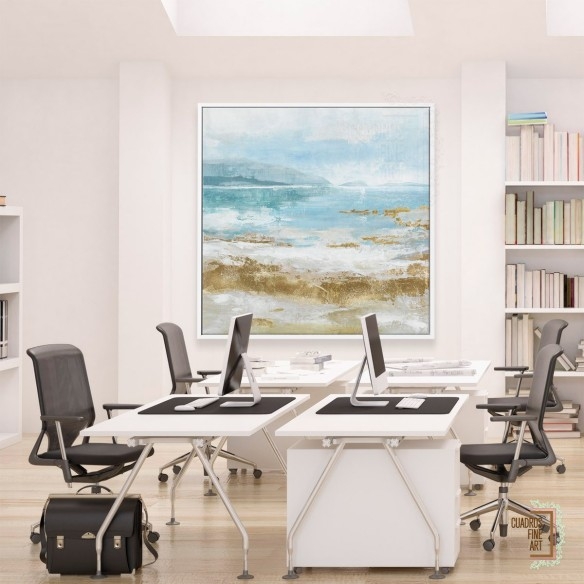 Olas de choque | Cuadro Paisaje Costero | Cuadros Fine Art