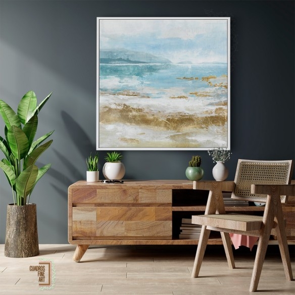 Olas de choque | Cuadro Paisaje Costero | Cuadros Fine Art