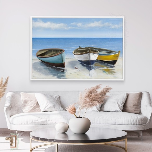Tres barcos | Arte Fine Art | Cuadros Fine Art