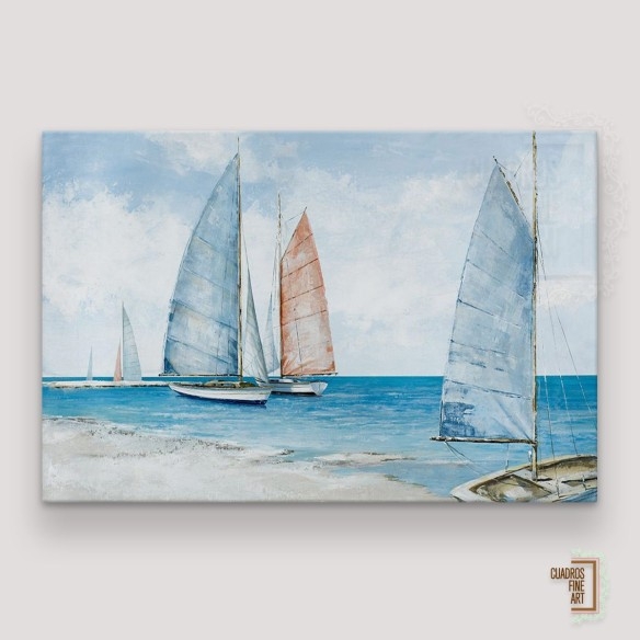 Mar tranquilo | Cuadro Paisaje Marino Horizontal | Fine Art