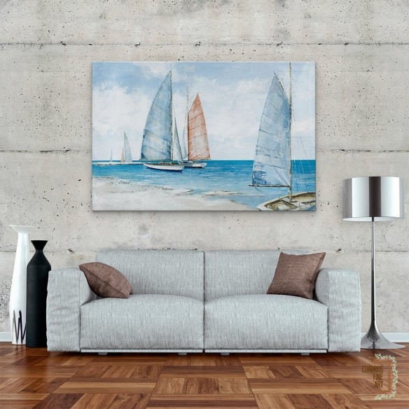 Mar tranquilo | Cuadro Paisaje Marino Horizontal | Fine Art