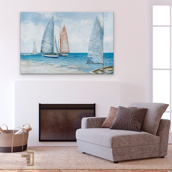 Mar tranquilo | Cuadro Paisaje Marino Horizontal | Fine Art