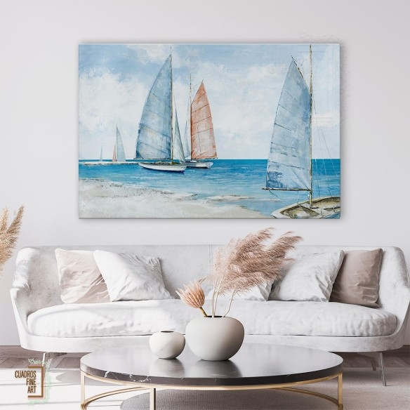 Mar tranquilo | Cuadro Paisaje Marino Horizontal | Fine Art