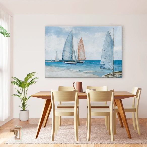 Mar tranquilo | Cuadro Paisaje Marino Horizontal | Fine Art