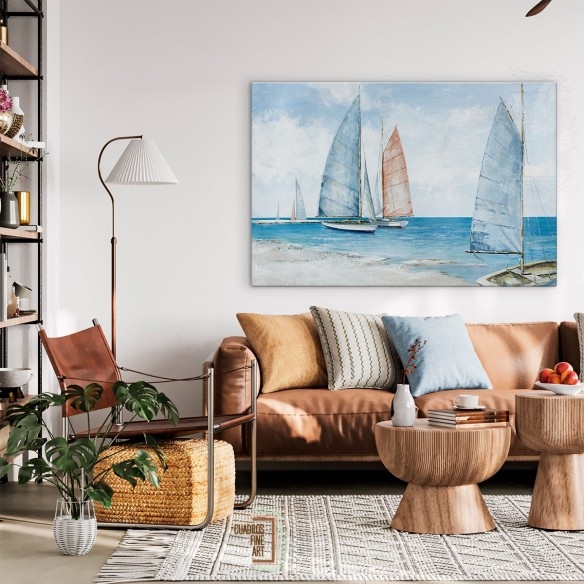 Mar tranquilo | Cuadro Paisaje Marino Horizontal | Fine Art