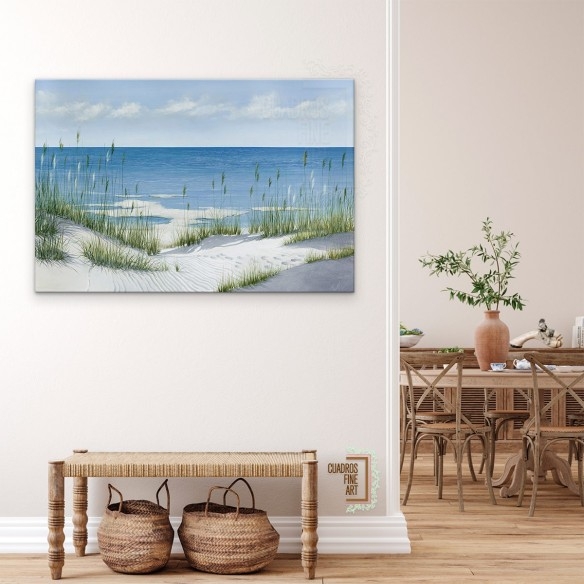 Hierba de playa | Cuadro Costero | Cuadros Fine Art