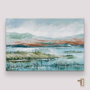 Tarde en el lago 2 | Cuadros Horizontales | Cuadros Fine Art