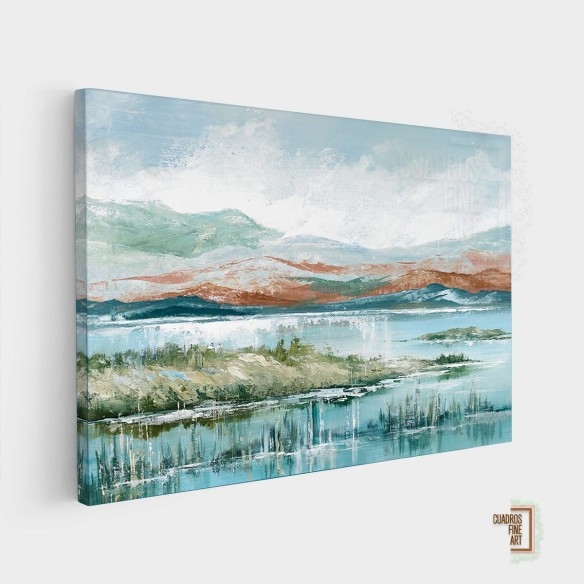 Tarde en el lago 2 | Cuadros Horizontales | Cuadros Fine Art