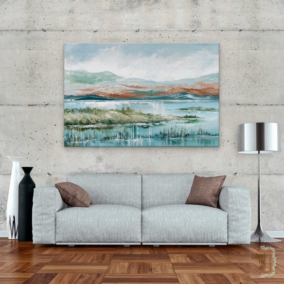 Tarde en el lago 2 | Cuadros Horizontales | Cuadros Fine Art